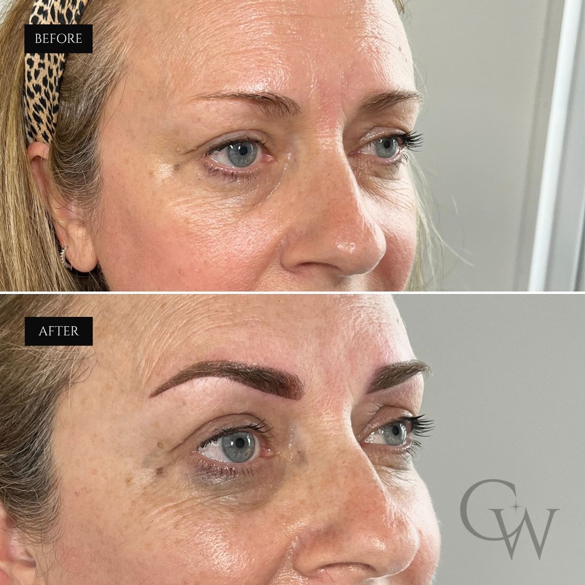 Charlie Walker Powder Brows Before and After 3