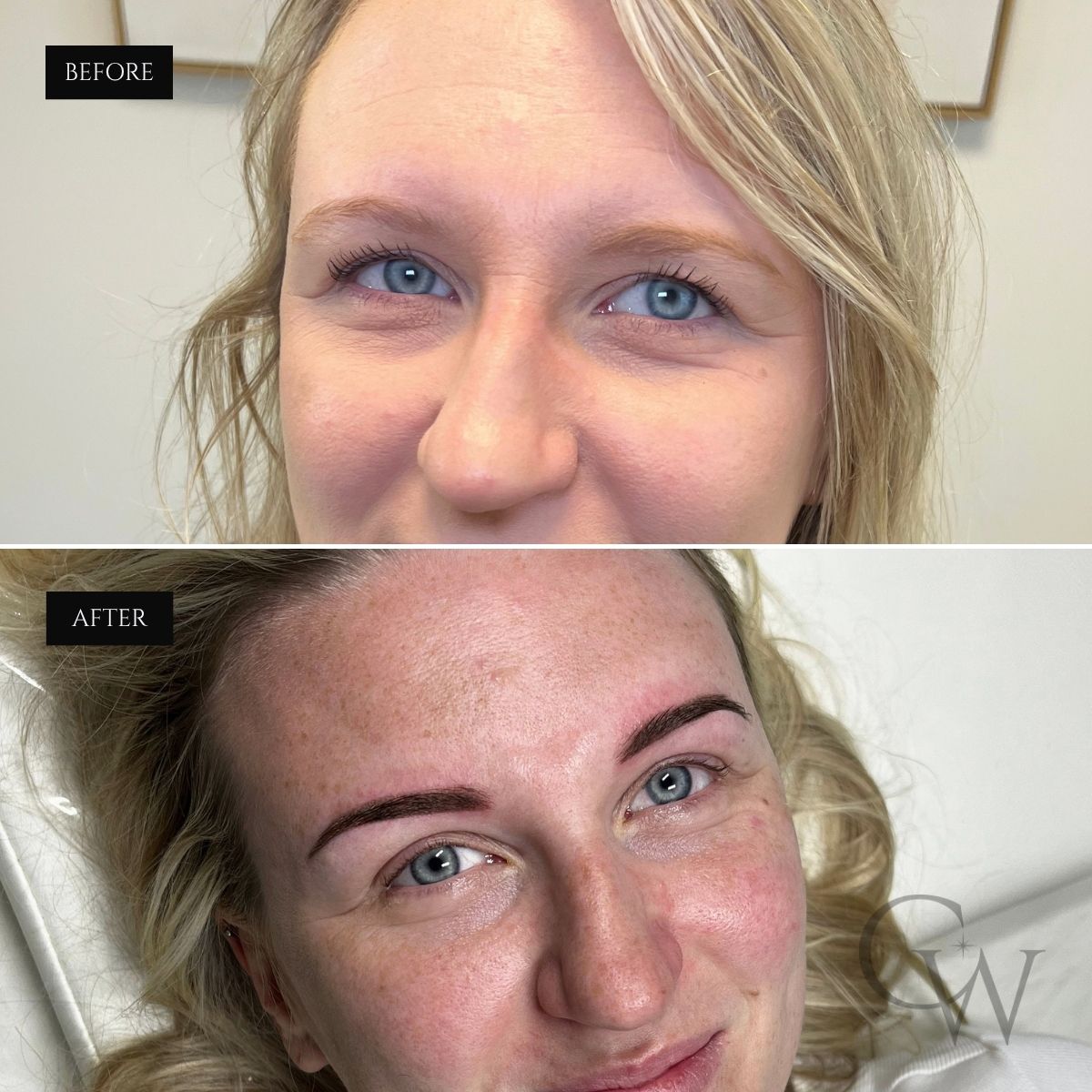 Charlie Walker Powder Brows Before and After 5